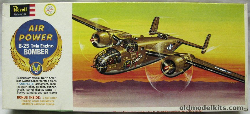 Revell 1/64 North American B-25 Mitchell Bomber The Flying Dragon - Master Modelers Club / Air Power Issue, H136-98 plastic model kit